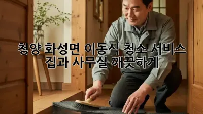 청양 화성면 이동식 청소 서비스: 집과 사무실, 깨끗하게!